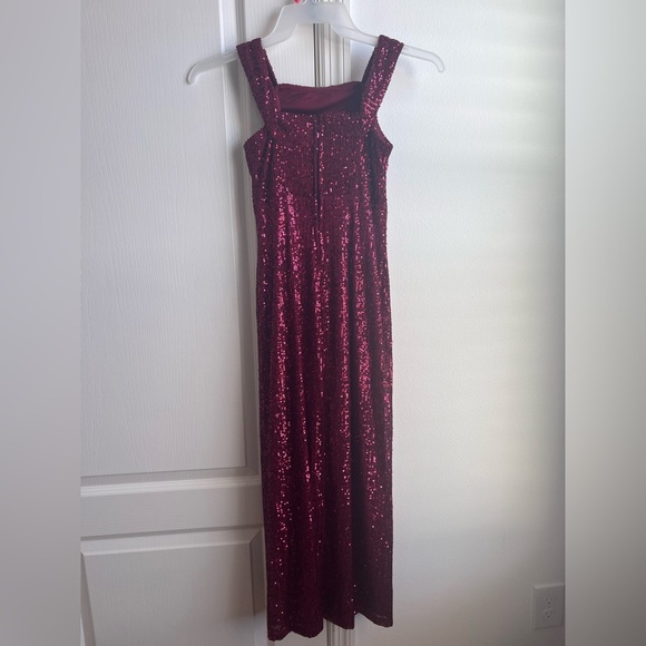 Burgundy Sequin XS Dress - Picture 1 of 6